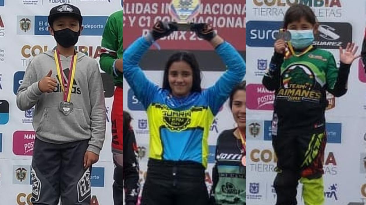 Mateo Franco, Sharid Fayad e Isabel Olivera.