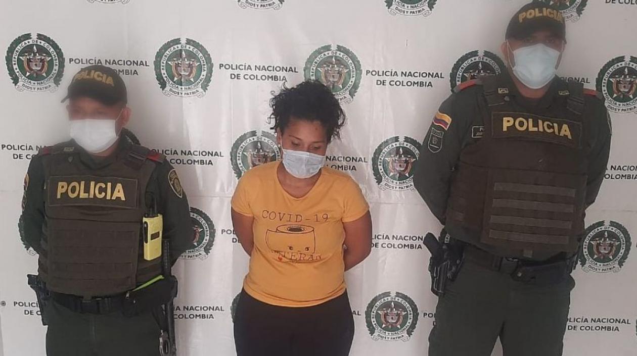 Yudeisy Aurora Rivas Pinto, la capturada.