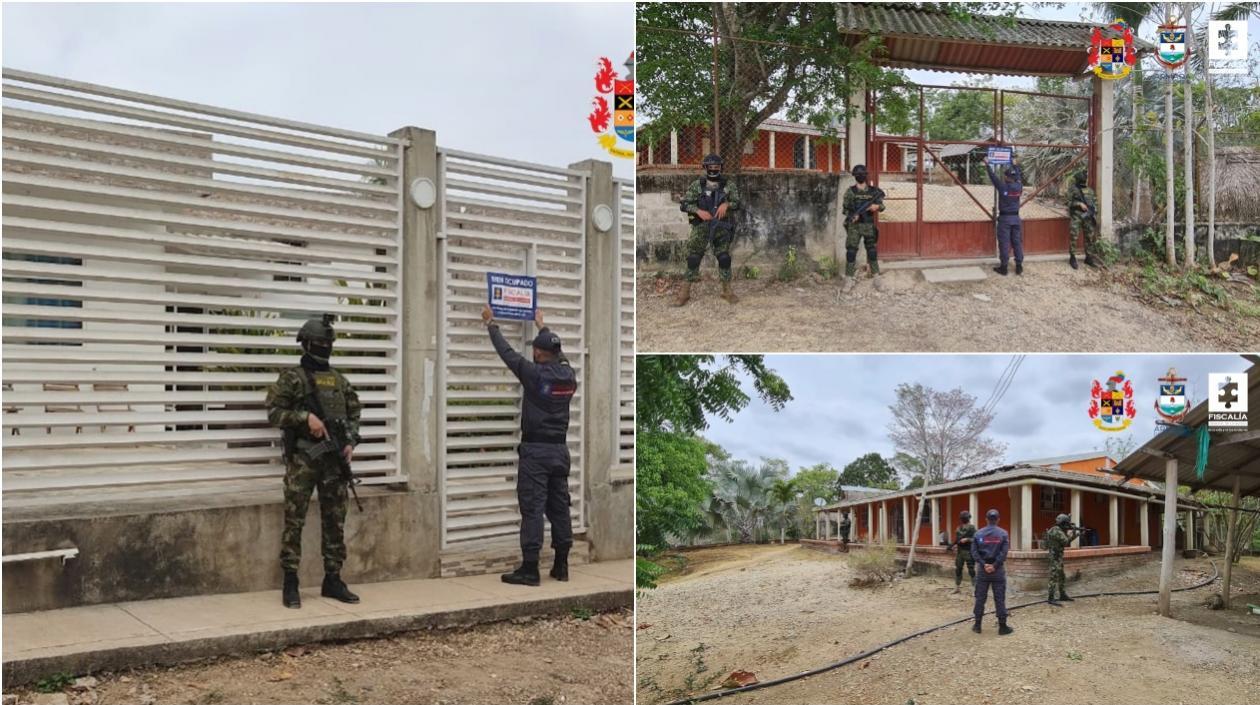 Bienes incautados a los implicados en envío de cocaína a Centroamérica y Europa.