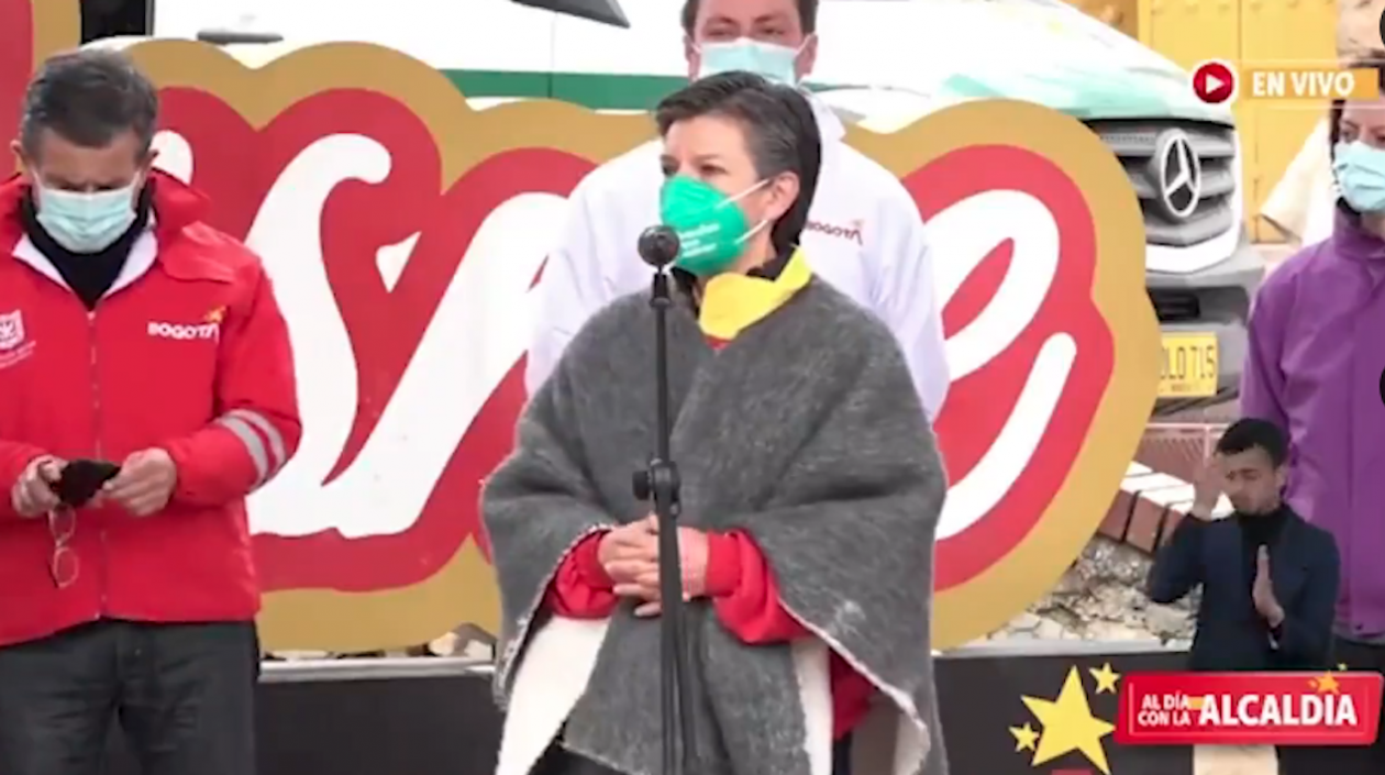 Claudia López, alcaldesa de Bogotá.