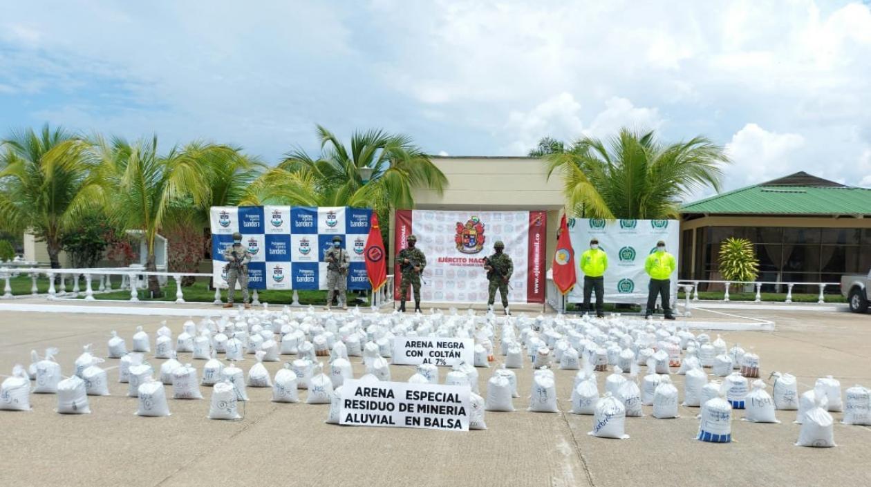 Incautadas 6 toneladas de coltán