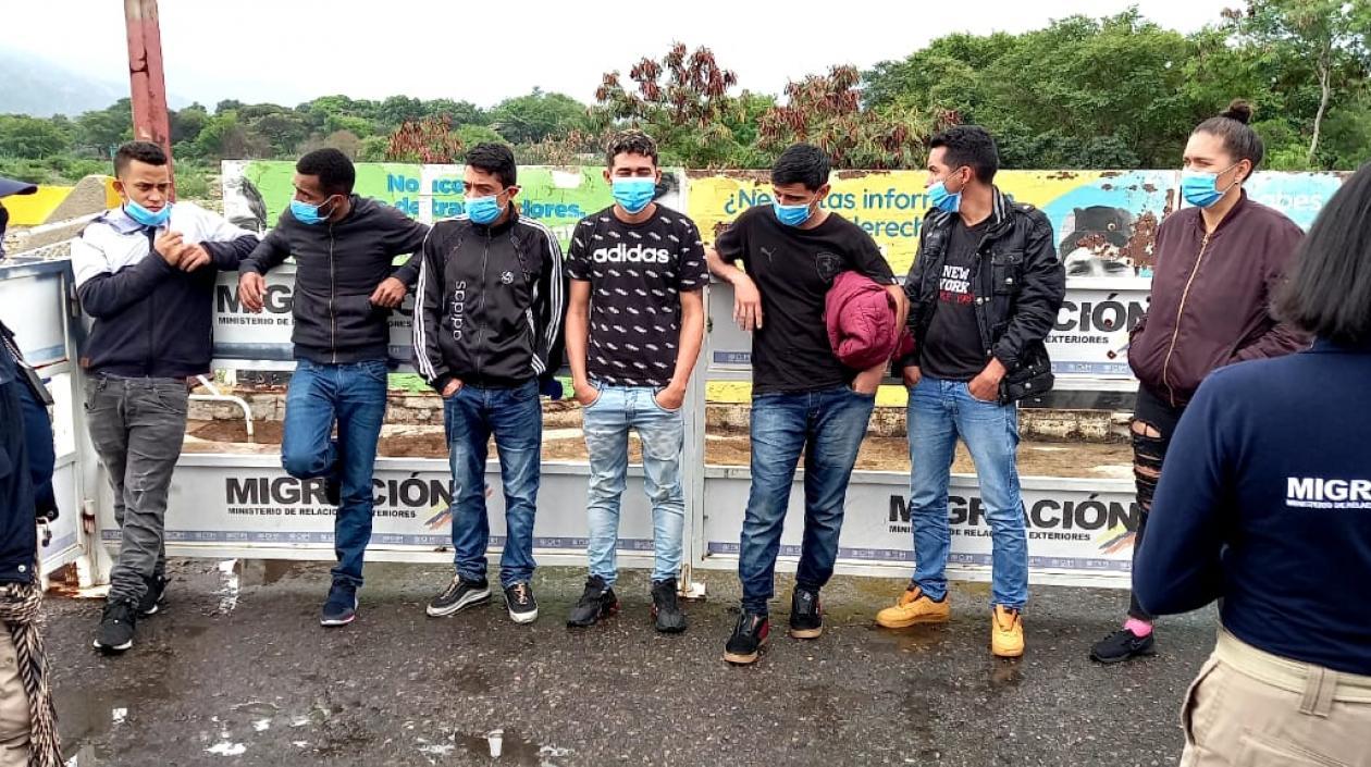 Venezolanos expulsados.