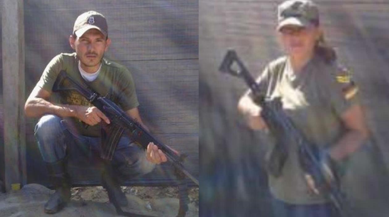 Los capturados alias 'MacGyver' y su compañera sentimental alias 'Luz Dary'.