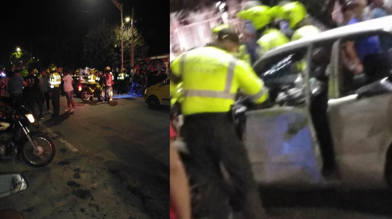 El conductor fue interceptado en el barrio El Carmen.