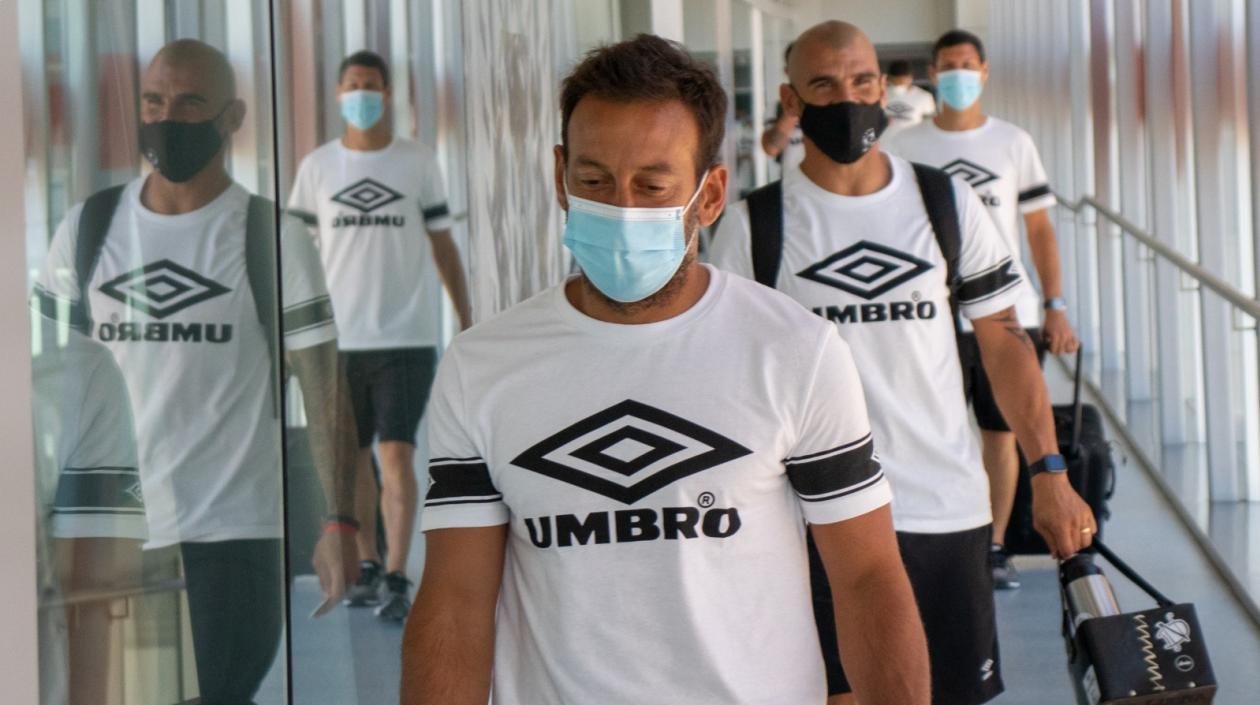 Escuadra del Montevideo Wanderers en su viaje a La Paz. 