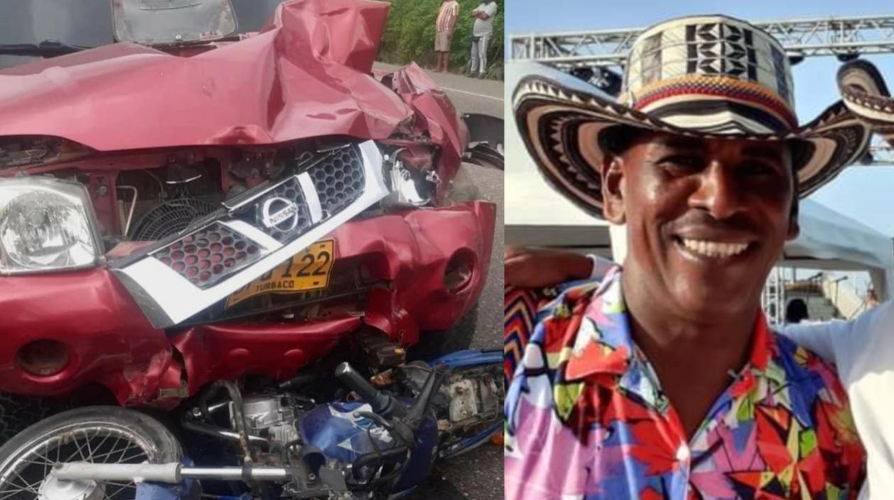 Astron José Herrera Herrera murió en el acto junto a la mujer que llevaba de parrillera. 