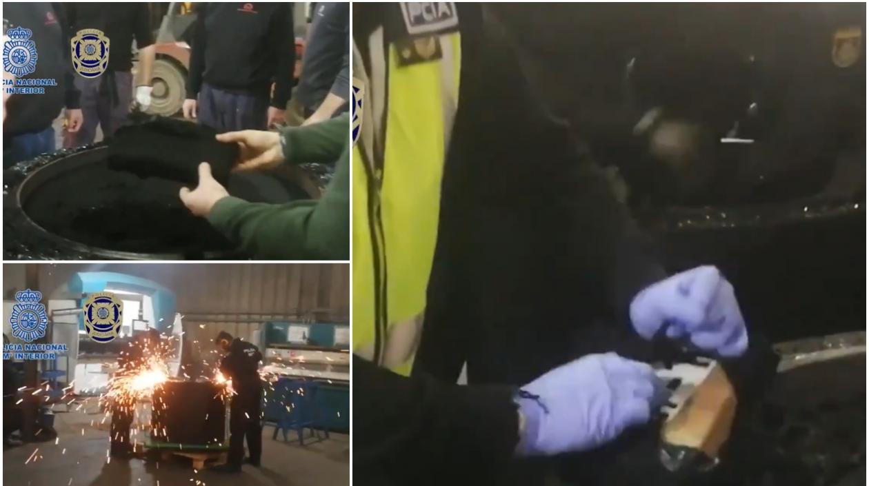 Así camuflaban la cocaína.