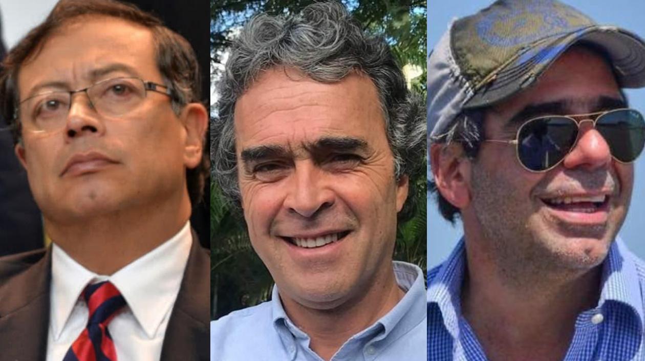 Gustavo Petro, Sergio Fajardo y Alejandro Char.