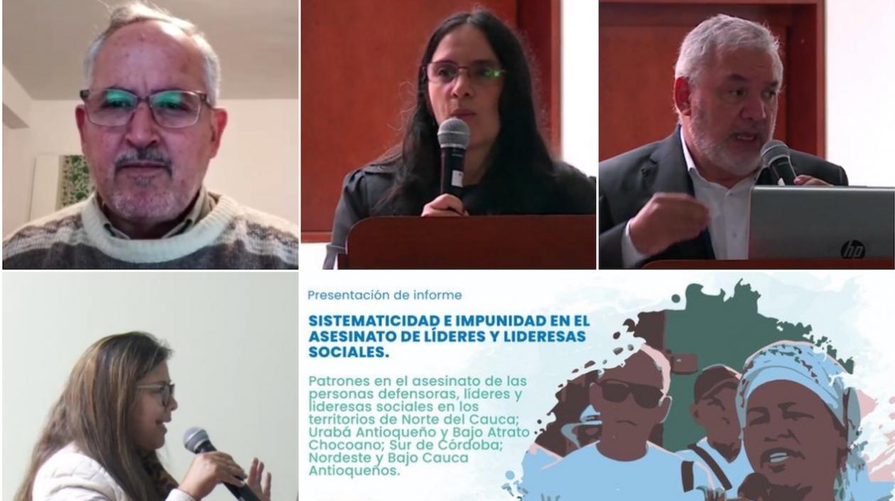 Organizaciones DDHH participaron en el informe Sistematicidad e impunidad en el asesinato de líderes y lideresas sociales.