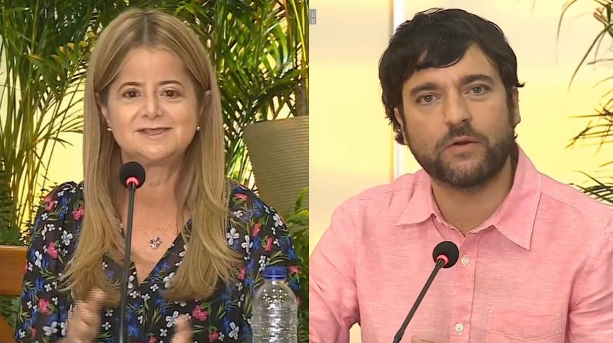 La Gobernadora Elsa Noguera y el Alcalde Jaime Pumarejo.