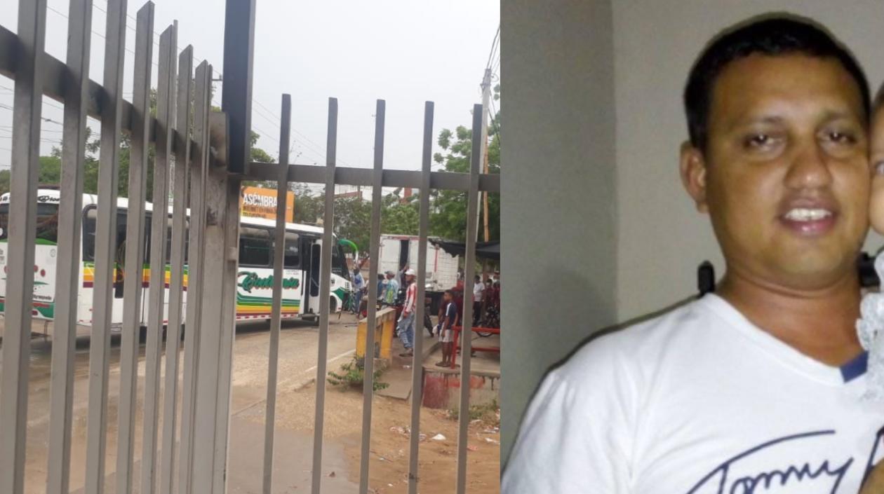 Luis Oquendo fue embestido por una buseta. 