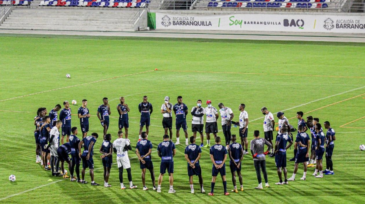Junior durante un entrenamiento. 
