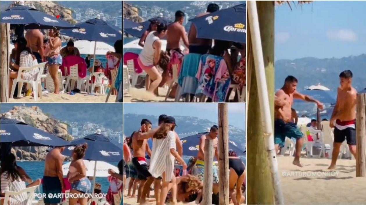 En Acapulco sucedió esta pelea monumental.