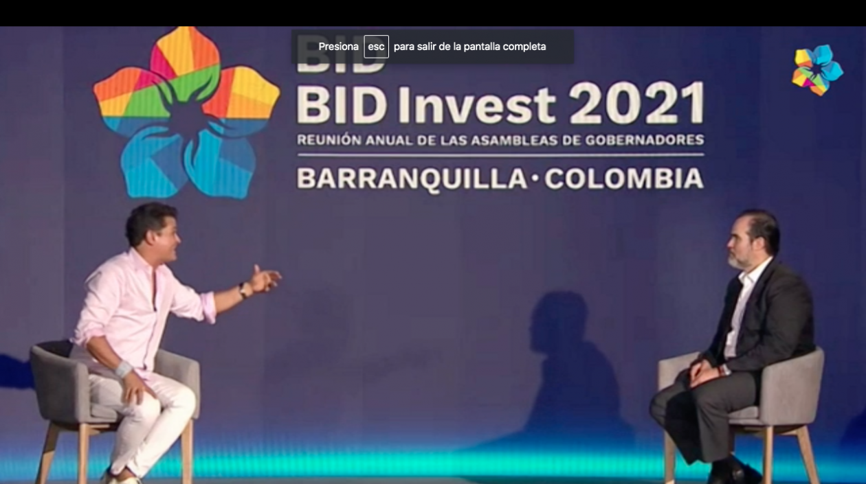 Carlos Vives en la Asamblea del BID.