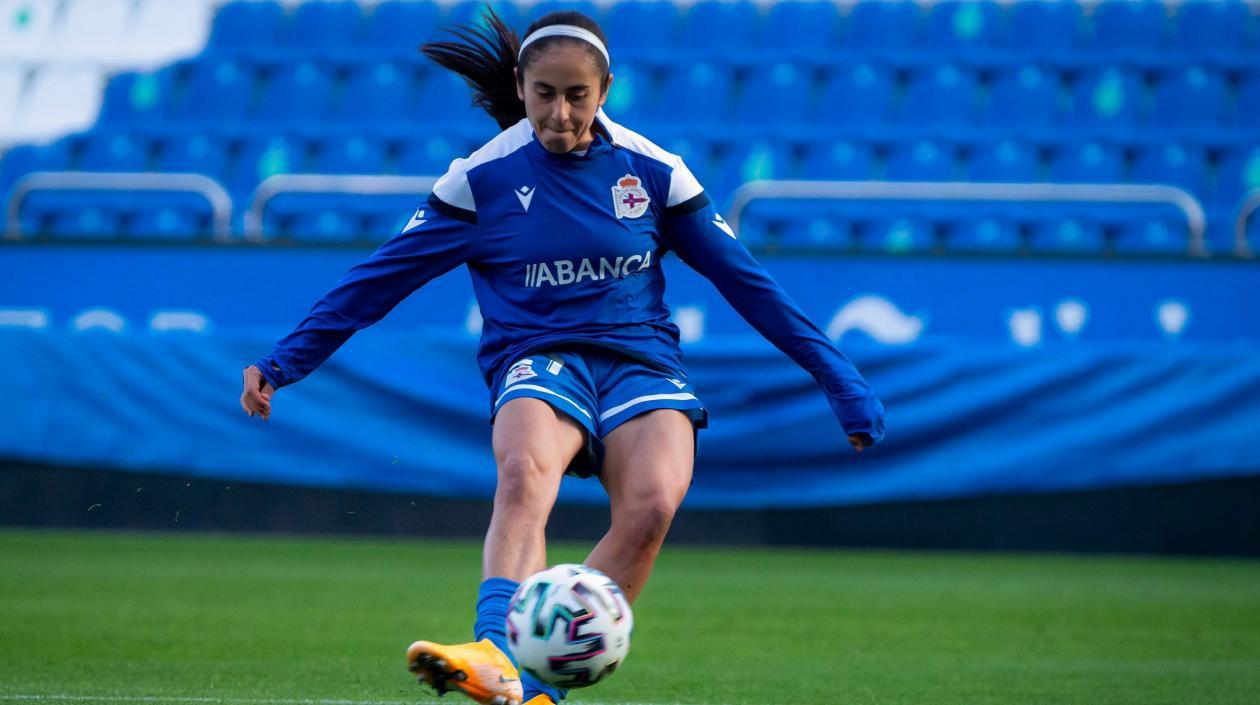 Carolina Arbeláez, jugadora colombiana. 