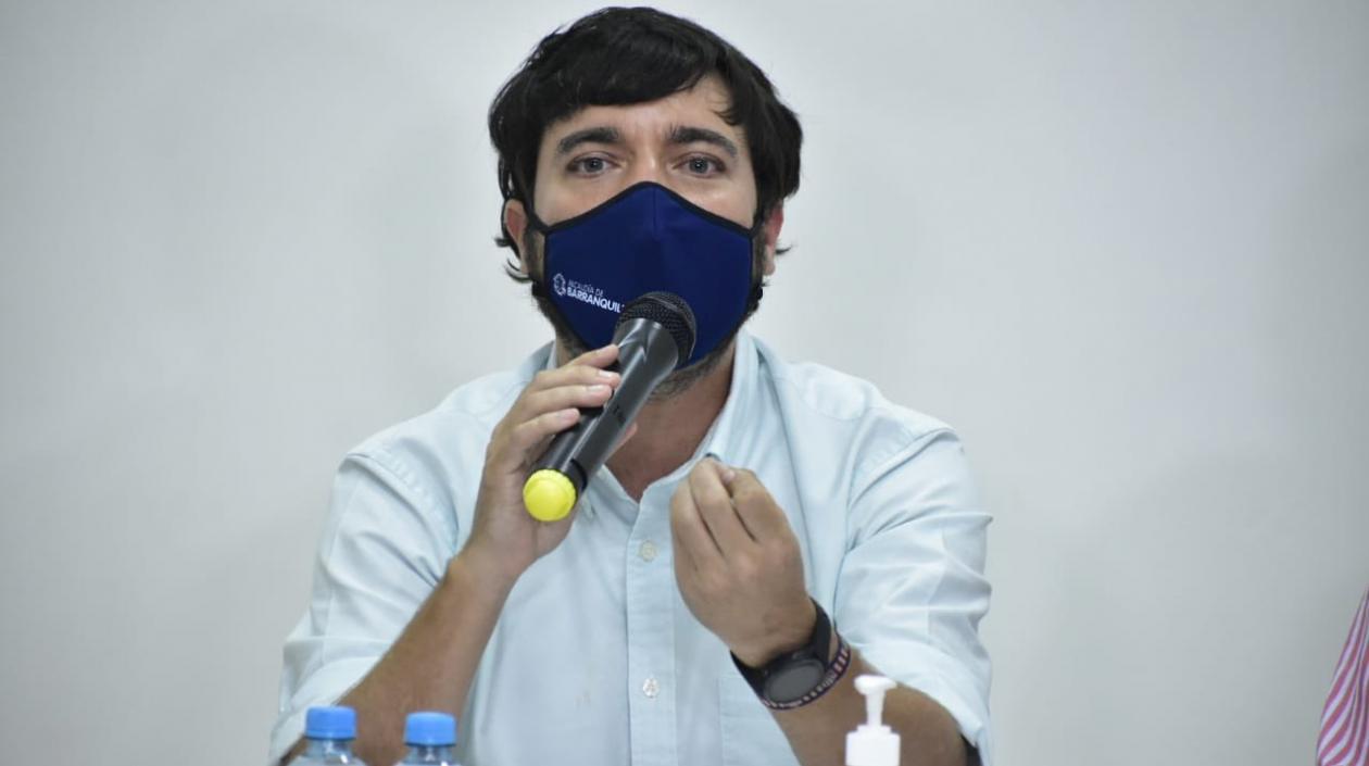 El Alcalde de Barranquilla, Jaime Pumarejo.