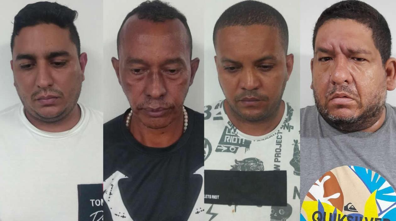 Capturados de la banda 'Los gama alta'.