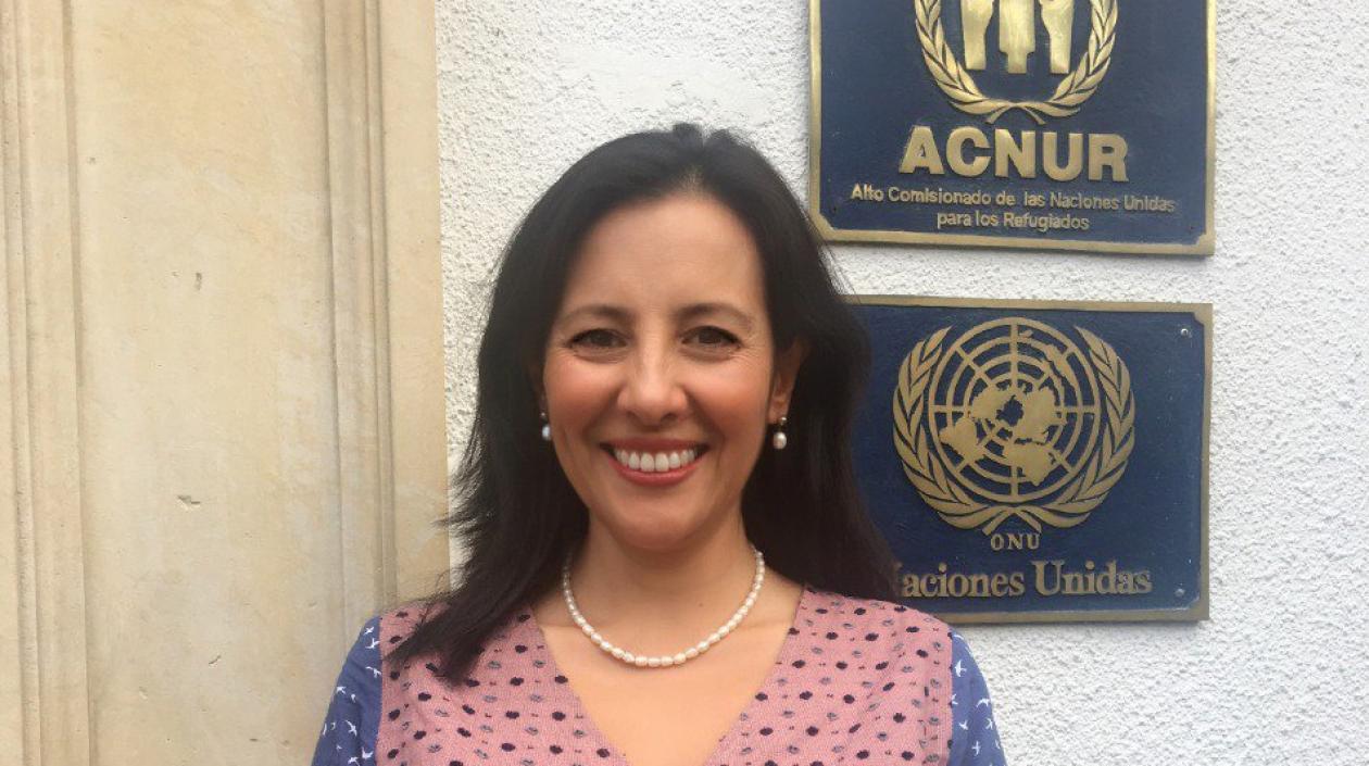 Rocío Castañeda, oficial de información de Acnur.