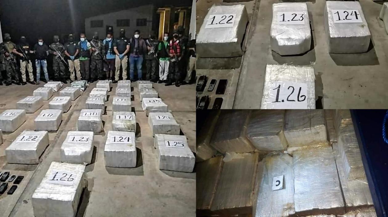 Cocaína incautada en uno de los operativos. 