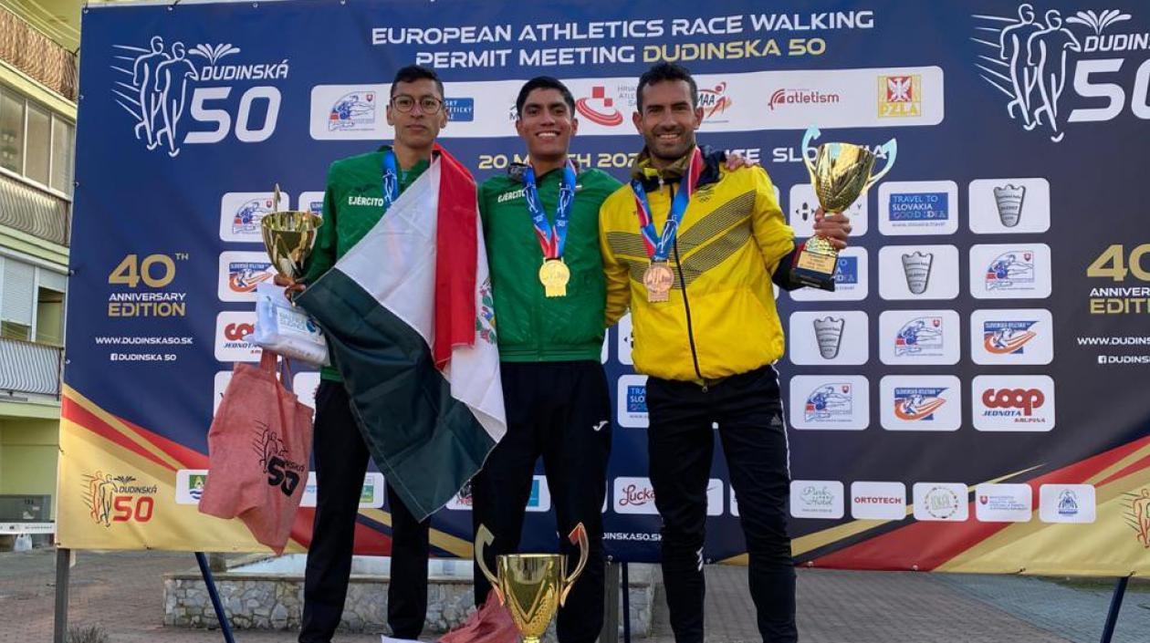 Éider Arevalo consiguió el tercer lugar en carrera de Dudinska 50, en Eslovaquia.