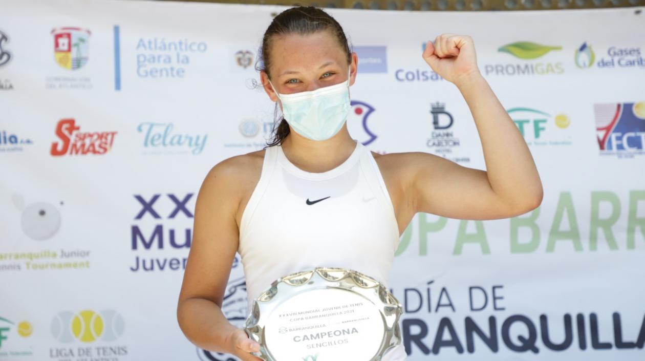 Johanne Svendensen, campeona de la rama femenina. 