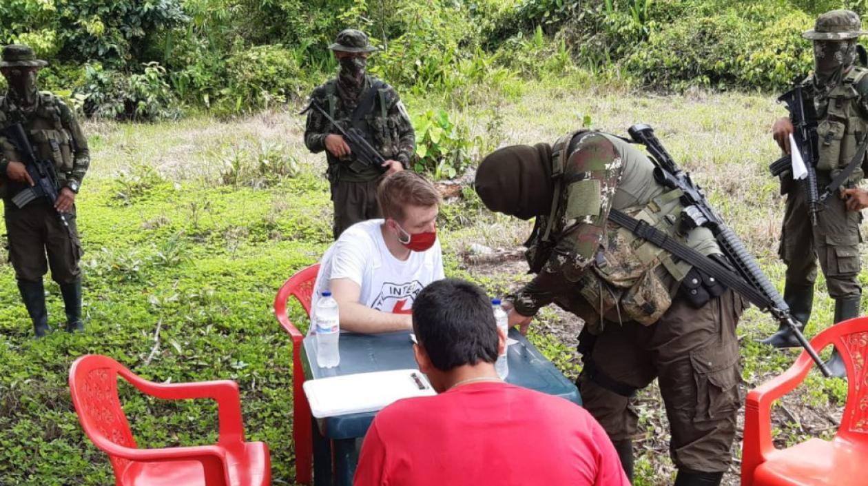 El civil que fue liberado.