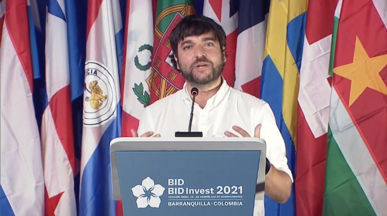 El Alcalde de Barranquilla, Jaime Pumarejo.