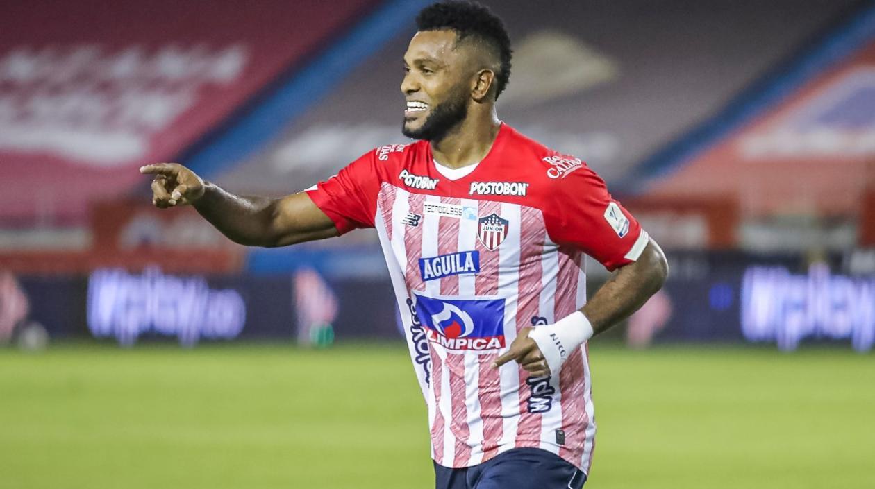 Miguel Ángel Borja, delantero de Junior. 