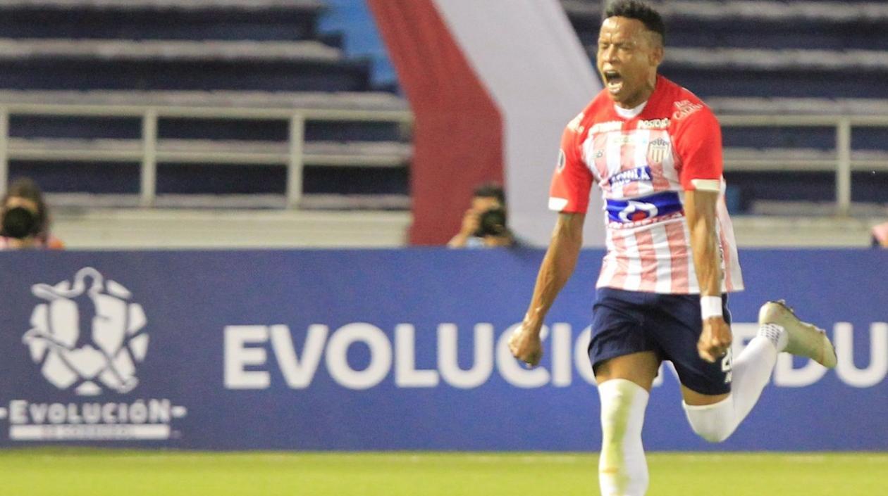 La celebración de Jhon Pajoy.