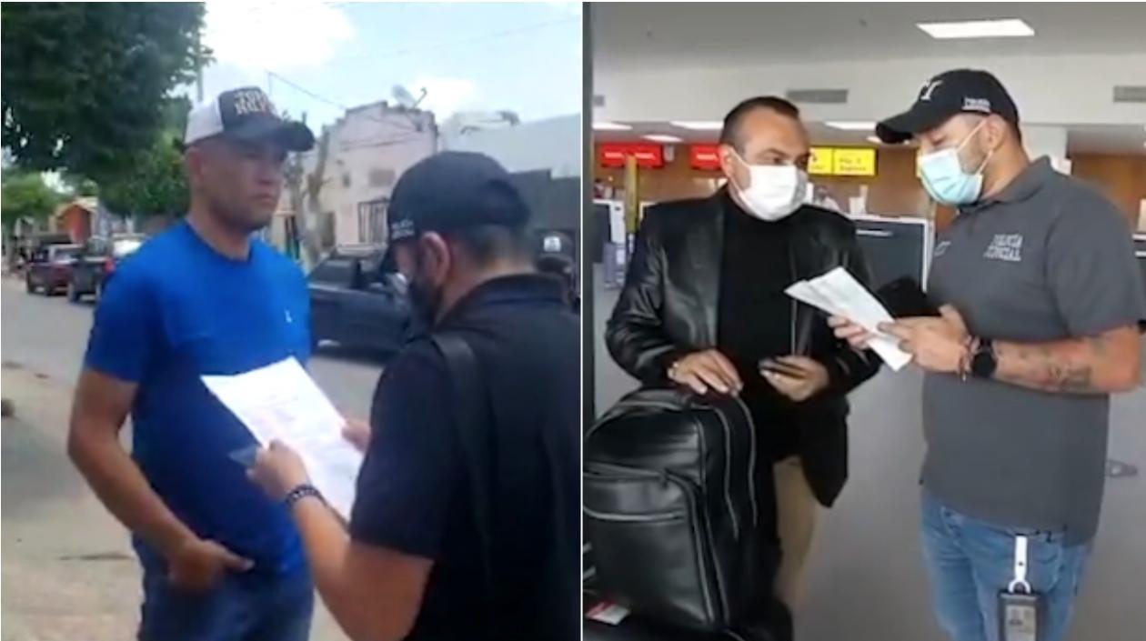 Los dos capturados por las autoridades en la investigación de presunta apropiación de recursos.