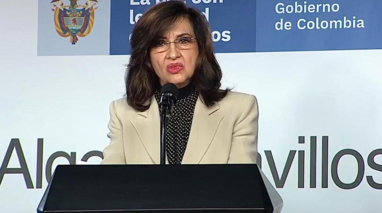 La canciller de Colombia, Claudia Blum.