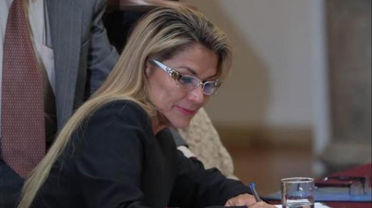 Jeanine Áñez, expresidenta interina de Bolivia.