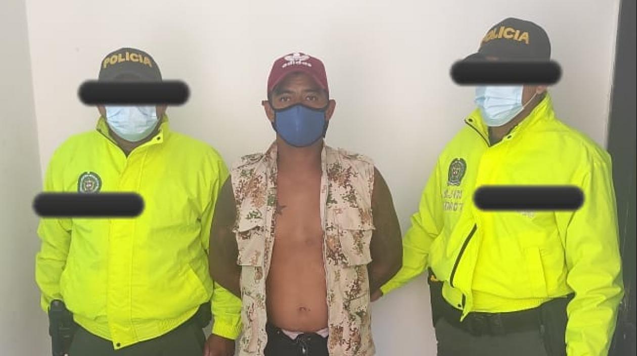 Andrés Alberto Cárdenas Polo, el capturado. 