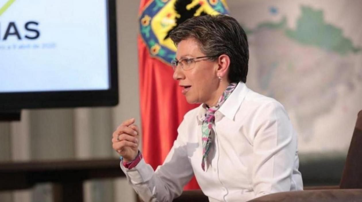 La Alcaldesa de Bogotá, Claudia López.