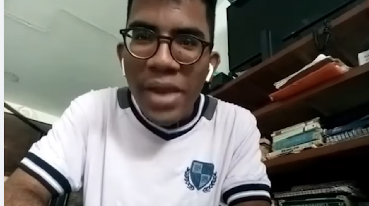 Pedro Luis Bonilla Cuello, estudiante de Uniatlántico.