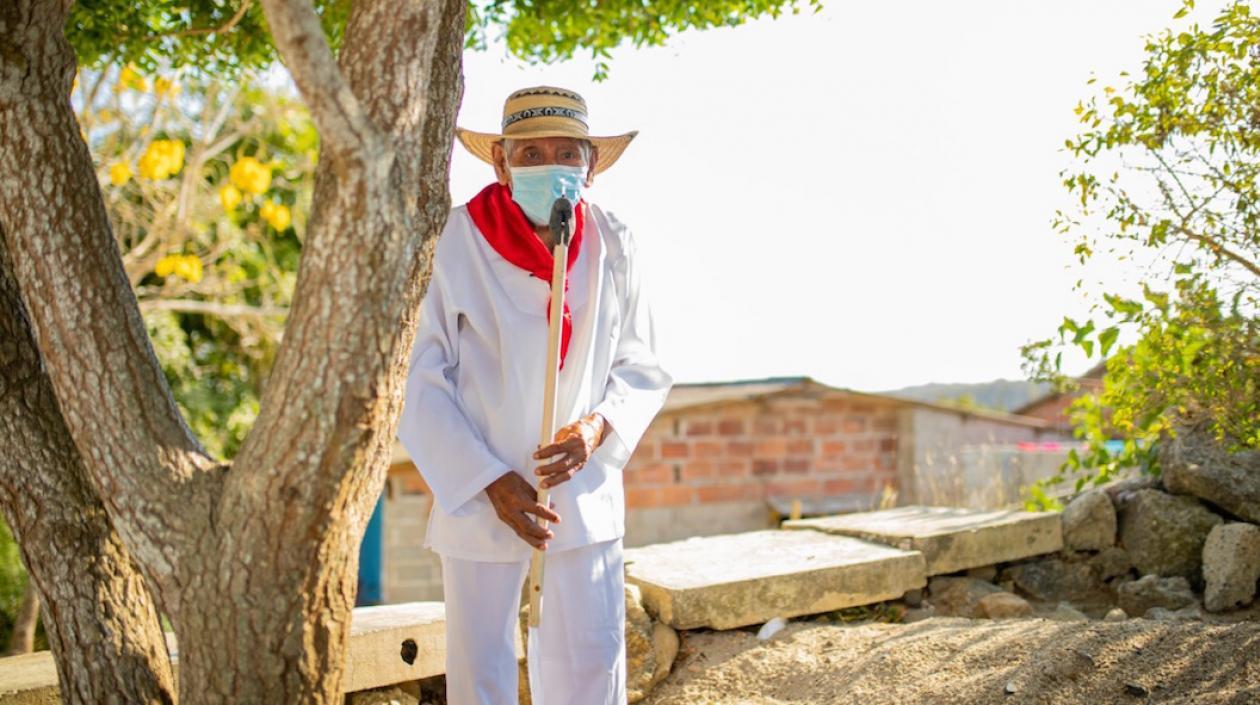 El gaitero Evaristo Mendoza (Q.E.P.D.).