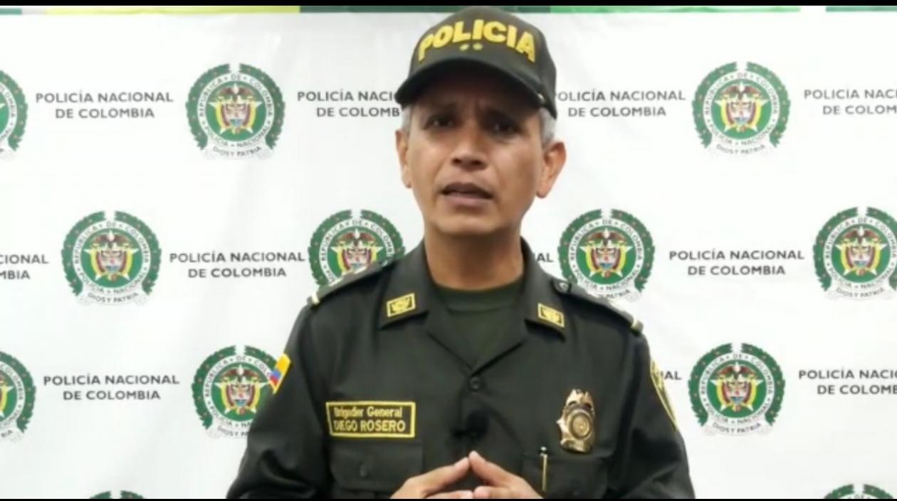 General Diego Rosero, comandante de la Policía Metropolitana.