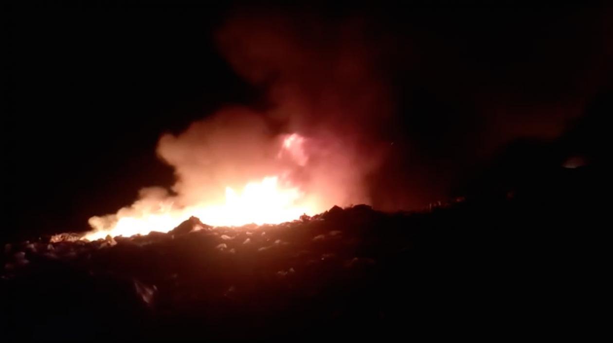 Intensidad del fuego en horas de la noche.