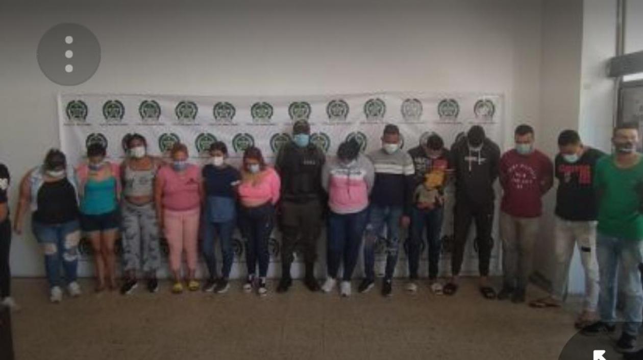 Presuntos integrantes de 'Los Costeños' capturados. 