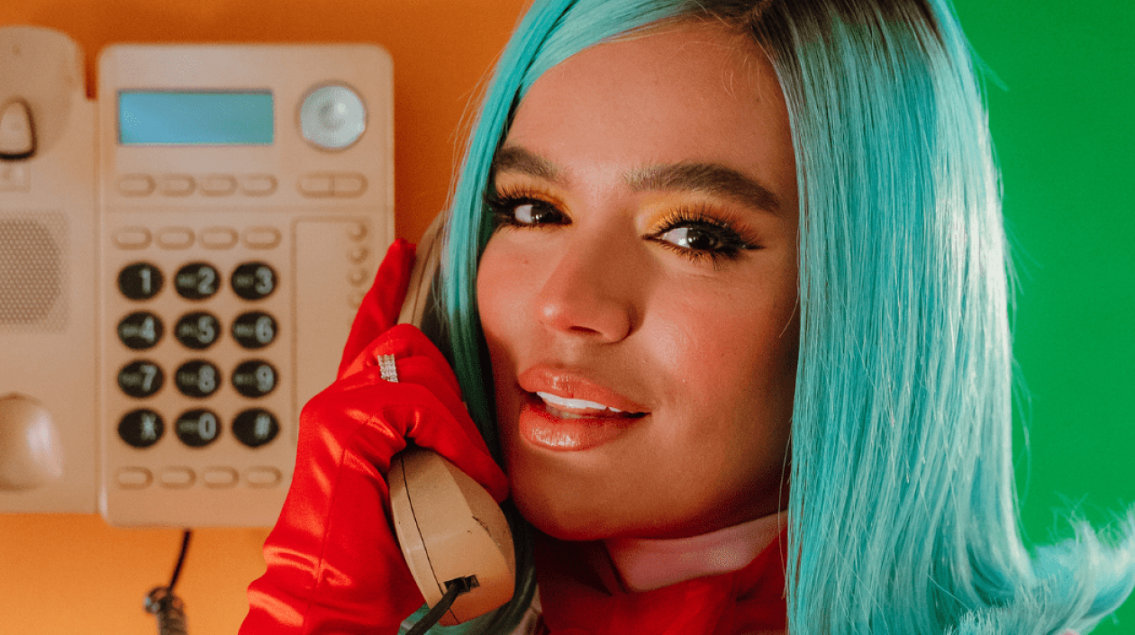 Cantante colombiana Karol G, quien sacó "KG0516", una producción de 16 canciones, en Miami.