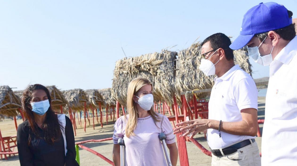 Gobernadora llegó hasta Tubará para hacer el anuncio.