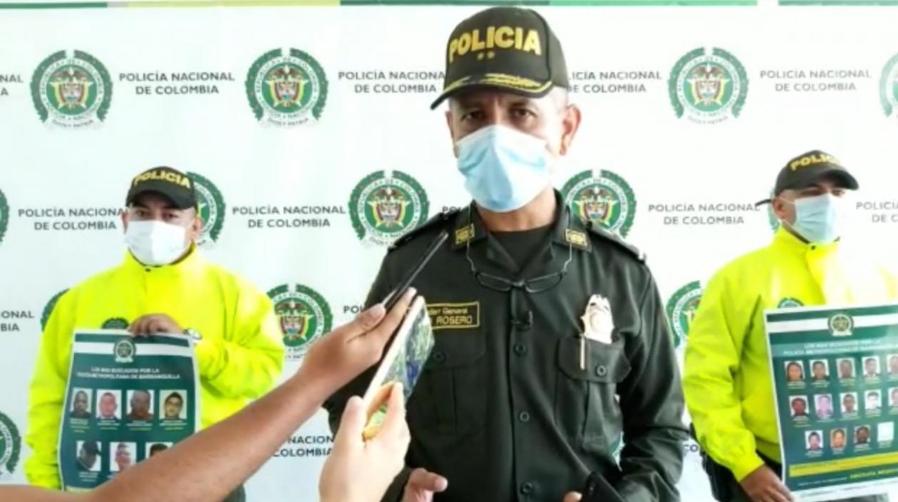 BG Diego Rosero, Comandante de la Policía Metropolitana de Barranquilla.