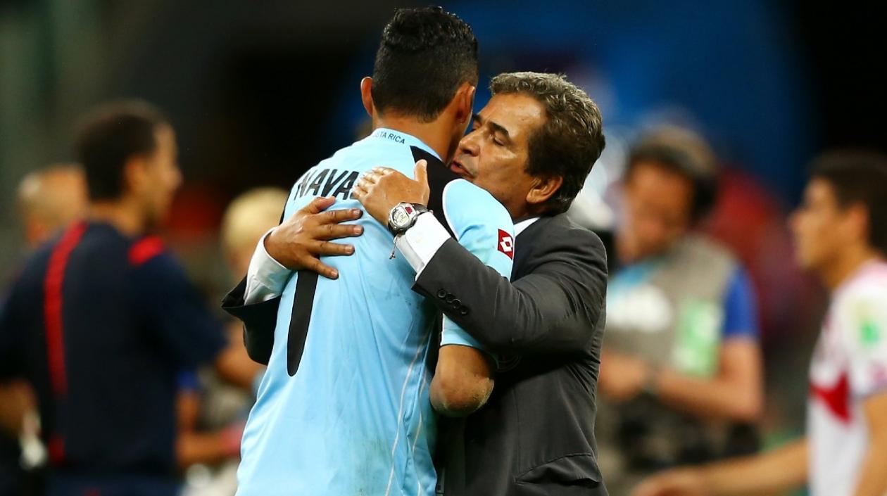 Keylor Navas y Jorge Luis Pinto. 