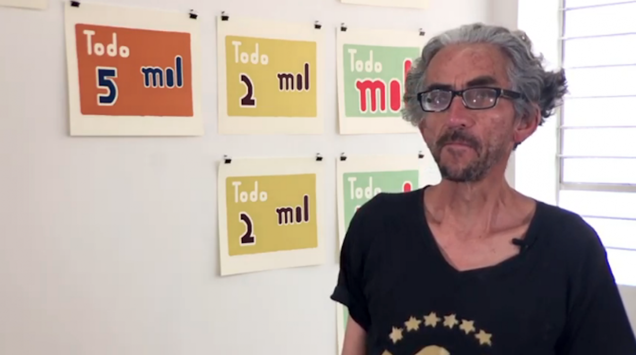 Antonio Caro, artista conceptual.