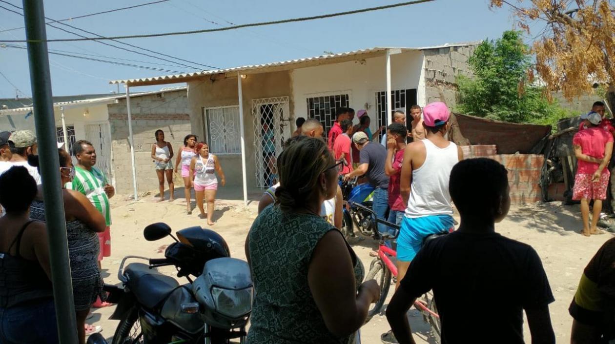 Lugar donde fue baleado Klisman Gabriel Martínez.