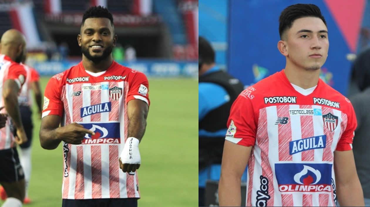 Miguel Ángel Borja y Fabián Ángel.