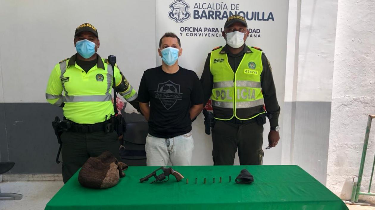 Luis Guillermo Luna Pérez fue capturado en flagrancia. 