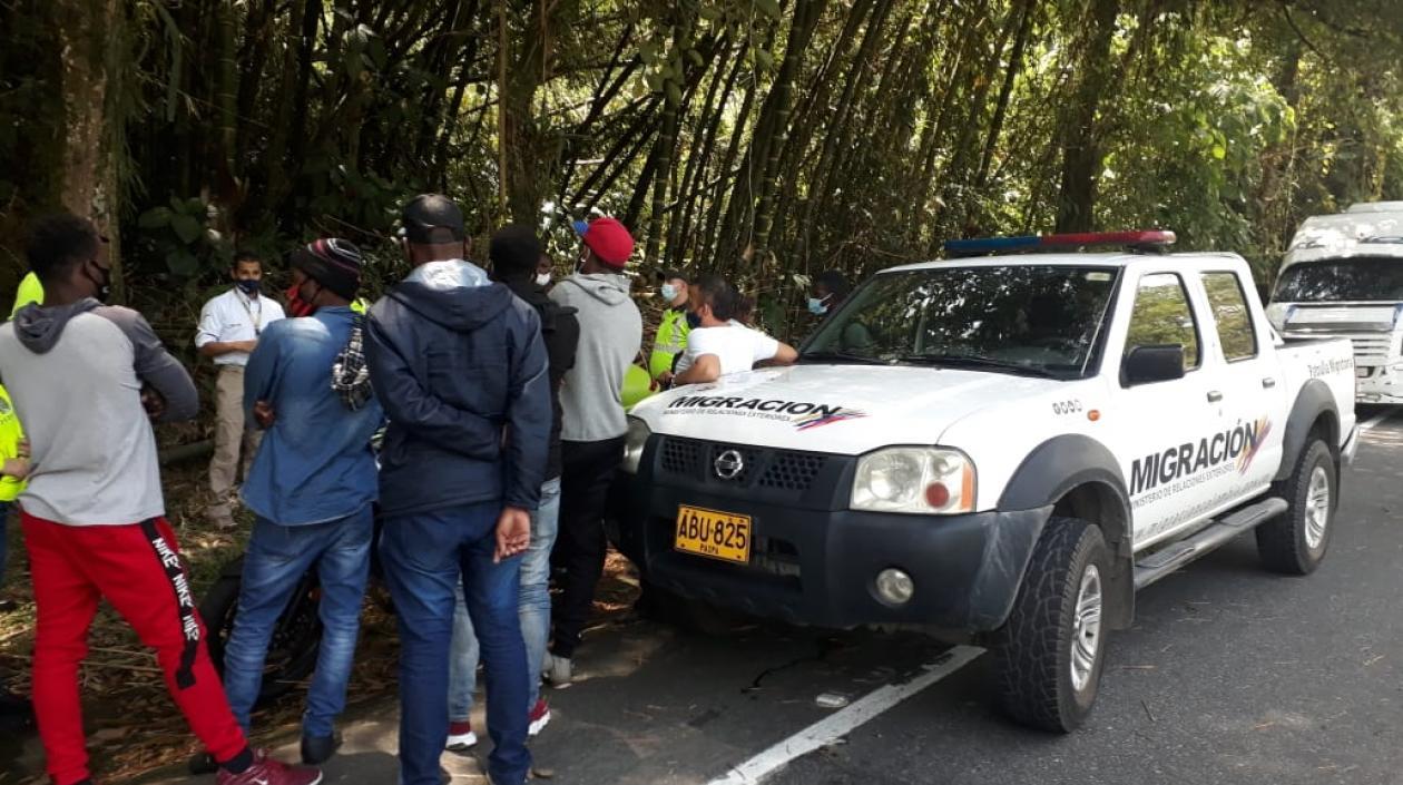 El grupo de extranjeros estaría conformado por 40 nacionales de Haití, de los cuales 11 serían menores de edad. 