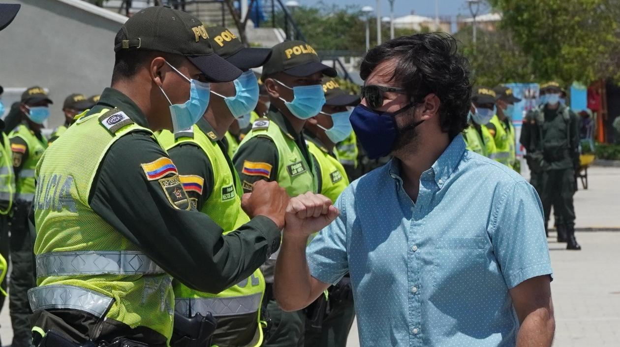 El Alcalde de Barranquilla, Jaime Pumarejo.