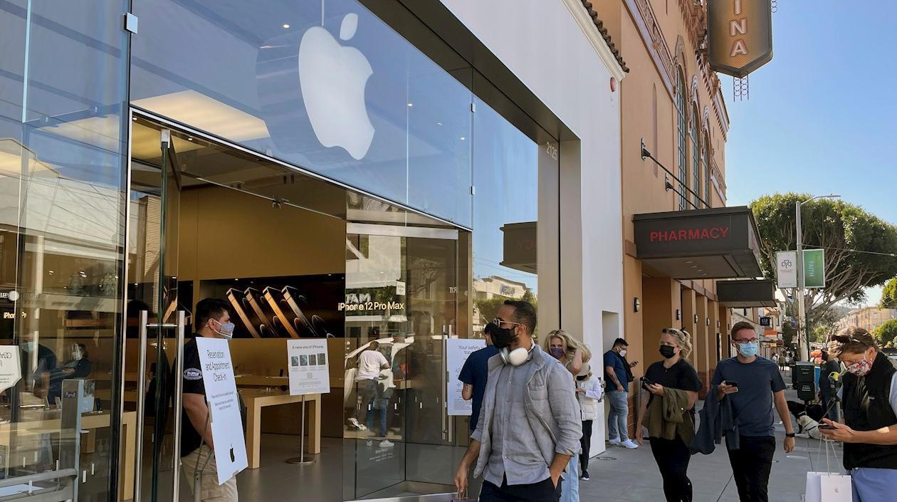 Tienda Apple del barrio de la Marina de San Francisco, Estados Unidos.